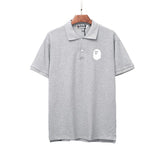 A Ape Print T Shirt Summer Printed Short Sleeve All-Match Polo Shirt