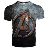 Captain America T Shirt Summer Avengers 3 3DT T-shirt Printed T-shirt