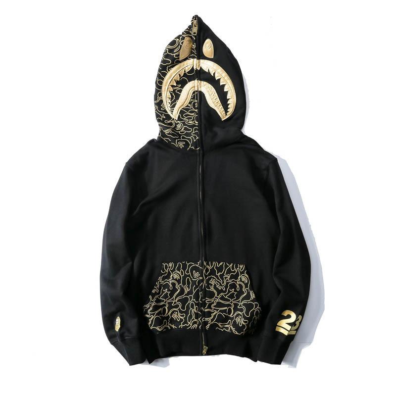 A Ape Print Hoodie Autumn Men's Printed Sweater Jacket