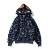 A Ape Print Hoodie Autumn and Winter Women Teenagers Cotton Printed Camouflage Brushed Hoody Hoodie