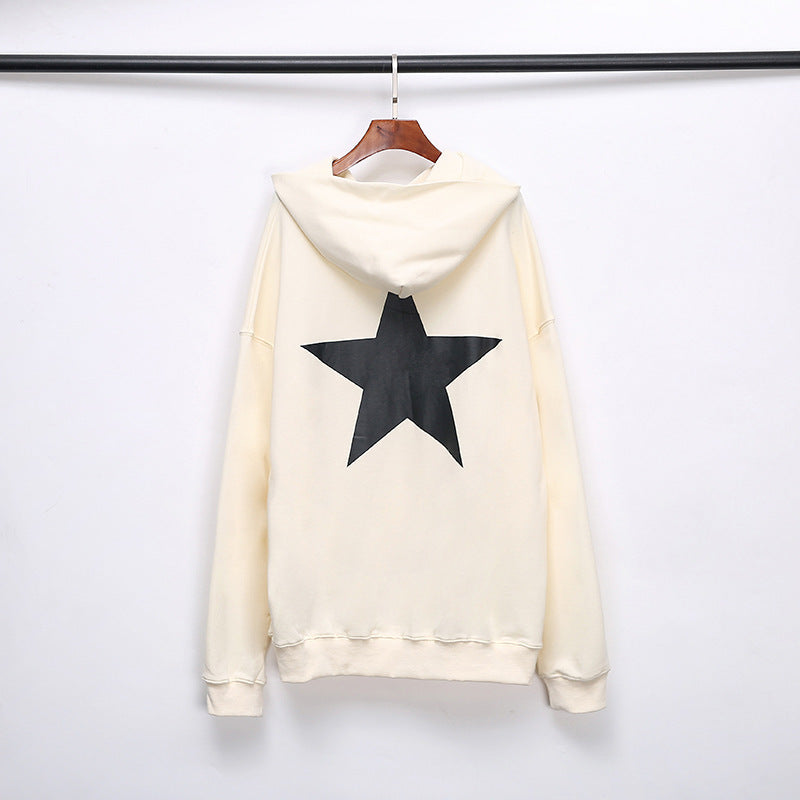 Fog Fear Of God Essential Hoodie Hoodie Autumn and Winter Double Line Essels Men's and Women's FivePointed Star Cotton Sweater Foge
