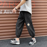 Men Pants Ankle Banded Pants Thin Casual Sports Pants