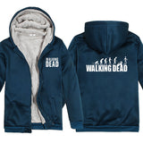 The Walking Dead Clothes Thickened Hooded Sweatshirt Hoodie Casual Men's Clothing Anime Print