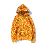 A Ape Print Hoodie Spring and Autumn Men and Women Camouflage Sweater