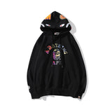 A Ape Print Hoodie Printed Letter Hooded Pullover Leisure Hooded Sweater