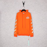 Autumn Off Classic Arrow Strip Pullover Hooded Sweater