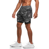 jogging shorts for men Fitness Summer Multi-Pocket Double Layer Men's Shorts Casual Fitness Sports Pants