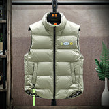Men's Vest Casual Sleeveless Jacket Men Jacket down Vest Man Thickened