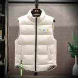 Men's Vest Casual Sleeveless Jacket Men Jacket down Vest Man Thickened