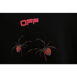 Autumn And Winter Off Red Spider Pattern Pullover Hoodie Men And Women