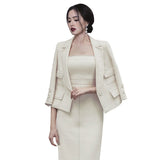 Women Skirt & Blzer Suit Uniform Designs Formal Style Office Lady Bussiness Attire Lapel Business Suit and Dress