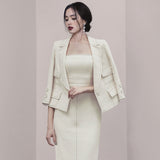 Women Skirt & Blzer Suit Uniform Designs Formal Style Office Lady Bussiness Attire Lapel Business Suit and Dress