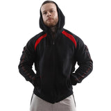 Men's Solid Sports Hooded Pullovers Jogger Fitness Exercise Comfy Casual Men's Coat Fashion Men's Hoodie Bodybuilding Sportswear