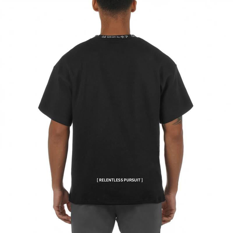 Slim Fit Muscle Gym Men T Shirt Men Rugged Style Workout Tee Tops Fashion Men's T-shirt Outdoor Casual Jogging Workout Fitness Sportswear Bodybuilding Men's Clothing