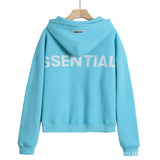 Fog Essentials Hoodie 3M Reflective Letter Embroidered Hoodie Sweater
