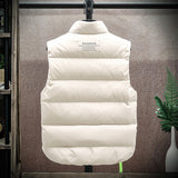 Men's Vest Casual Sleeveless Jacket Men Jacket down Vest Man Thickened