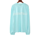 Fog Essentials Long Sleeve round Neck Neck Sweatshirt Double Line High Street Back 3M Reflective Men's and Women's Same Long Sleeve