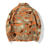 Camouflage Varsity Jacket Tooling Casual Denim