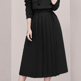 Women Skirt & Blazer Suit Uniform Designs Formal Style Office Lady Bussiness Attire British Style Suit Pleated Skirt Two-Piece Suit