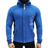 Gyms Fitness Men Sports Hoodie Bodybuilding Workout Jogging Men's Athletic Sweatshirts Autumn and Winter Sports Casual Cotton Jacket Running Climbing Hooded Sweater