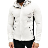 Gyms Fitness Men Sports Hoodie Bodybuilding Workout Jogging Men's Athletic Sweatshirts Autumn and Winter Sports Casual Cotton Jacket Running Climbing Hooded Sweater