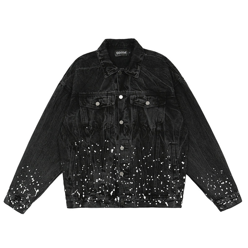 Denim Clothing Men's Jacket plus Size Casual Top Loose Denim Jacket Men Denim Jacket