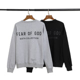 Fog Sweatshirt Printed Men's and Women's Same Casual round Neck Long Sleeve Sweater fear of god