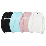 Fog Essentials Long Sleeve round Neck Neck Sweatshirt Double Line High Street Back 3M Reflective Men's and Women's Same Long Sleeve