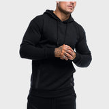 Men's Solid Sports Hooded Pullovers Jogger Fitness Exercise Comfy Cotton Men's Casual Clothes Workout Sportswear Fashion Hoodie Outdoor Men's Clothing