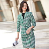 Women Pants Suit Uniform Designs Formal Style Office Lady Bussiness Attire Fall Fashion Casual Set