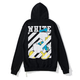 Graffiti Arrow Print Sweater Off Loose Men And Women Couple Terry Hooded Jacket Owt