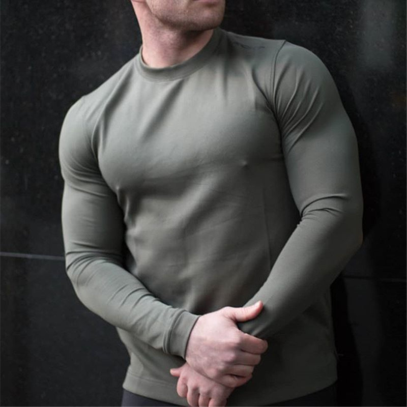 Gyms Fitness Men Sports Hoodie Bodybuilding Workout Jogging Men's Athletic Sweatshirt Fitness Autumn and Winter Sports Sweater Men's Cotton Loose Clothes Basketball Training Wear round Neck Bottoming Shirt