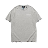Fog T shirt Spring/Summer Plant Running Print round Neck Pullover Men's and Women's Short Sleeve Tshirt fear of god