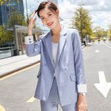 Women Pants Suit Uniform Designs Formal Style Office Lady Bussiness Attire Pink Fashion Tailored Suit Formal Suit Work Clothes