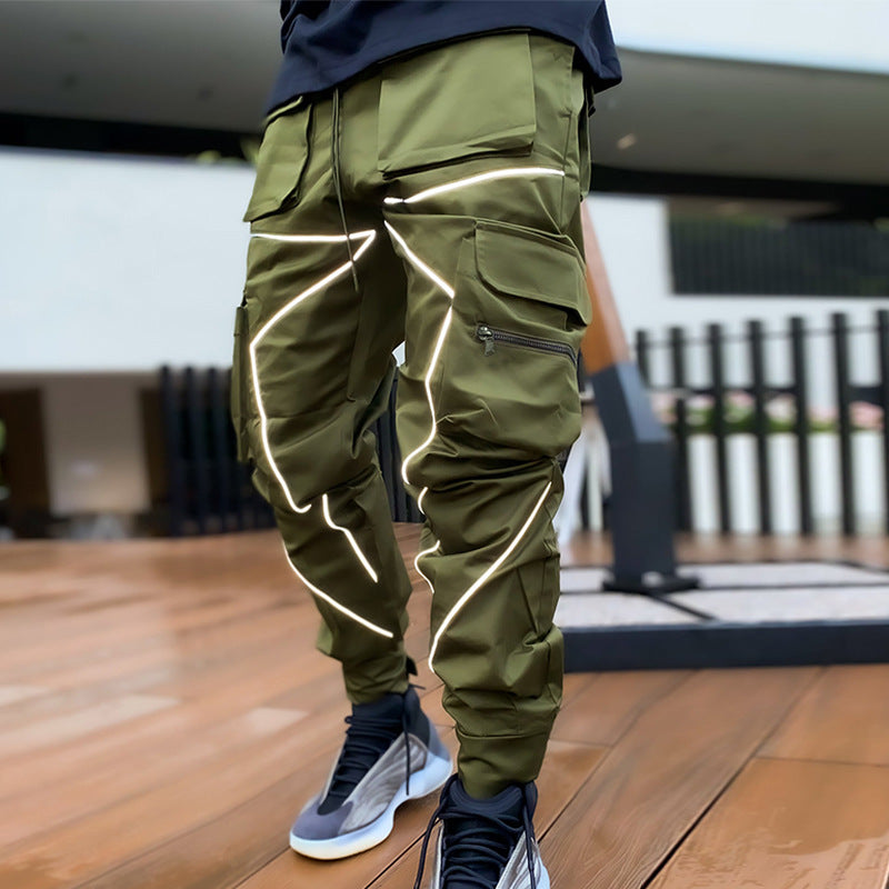 Spring Men's Casual Pants Loose plus Size Exercise Pants Sports Pants Male Men Sports Pant