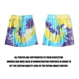 A Ape Print Shorts Ape Head Blue Yellow Purple Shorts High Quality Casual Pants Beach Pants