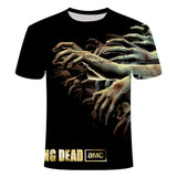 The Walking Dead Clothes Summer Printed Large Size Short Sleeve T-shirt Men's round Collar Short-Sleeve T-shirt