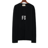 Fog Sweatshirt Essentials Long Sleeve round Neck Sweater Long Sleeve 'Fg' Tee FG Jerry Same Long Sleeve