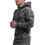 Gyms Fitness Men Sports Hoodie Bodybuilding Workout Jogging Men's Athletic Sweatshirts Camouflage Sports Sweater Men Autumn Leisure Running Training Loose Hooded Coat