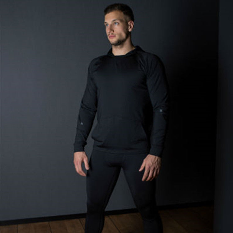 Men's Sports Hoodie Men Sweatshirts Fitness Male's Hoodies Spring and Autumn Hooded T-shirt Men's Fitness Casual Sports Jacket Thin Long Sleeve Sweatshirt Hoodie