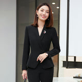 Women Pants Suit Uniform Designs Formal Style Office Lady Bussiness Attire Autumn and Winter Business Clothing Suit Work Clothes