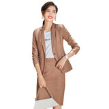 Women Pants Suit Uniform Designs Formal Style Office Lady Bussiness Attire Plaid Suit Formal Wear