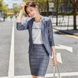 Women Pants Suit Uniform Designs Formal Style Office Lady Bussiness Attire Plaid Suit Formal Wear