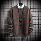 Men's Fashion Autumn and Winter Sweater Handsome Loose Top Crew Neck Casual Male Sweater Men Sweaters