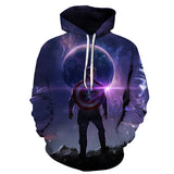 Captain America Hoodie 3D Printed Sweater Men's Loose plus Size