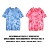 A Ape Print T Shirt Summer Ape Head Casual Tie-Dye Top T-shirt with Short Sleeves