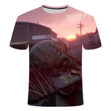 The Walking Dead Clothes 3D Printed T-shirt Men's Sports Casual Short Sleeve
