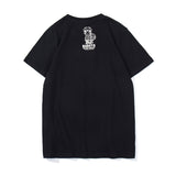 Anime Tshirts Aesthetic Men's Shirt Cartoon Cartoon Characters Printed Cotton round Neck Pullover plus Size Loose Short Sleeve T-shirt