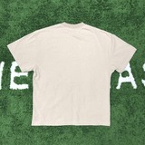 Present Letter Print T Shirt Present Hound Short Sleeve T-shirt Hip Hop Retro Washed Loose Dog Head Print