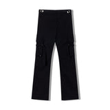 Solid Color Multi-Pocket Cargo Pants Men's plus Size Straight-Leg Pants Street Trend Casual Pants Men Pants